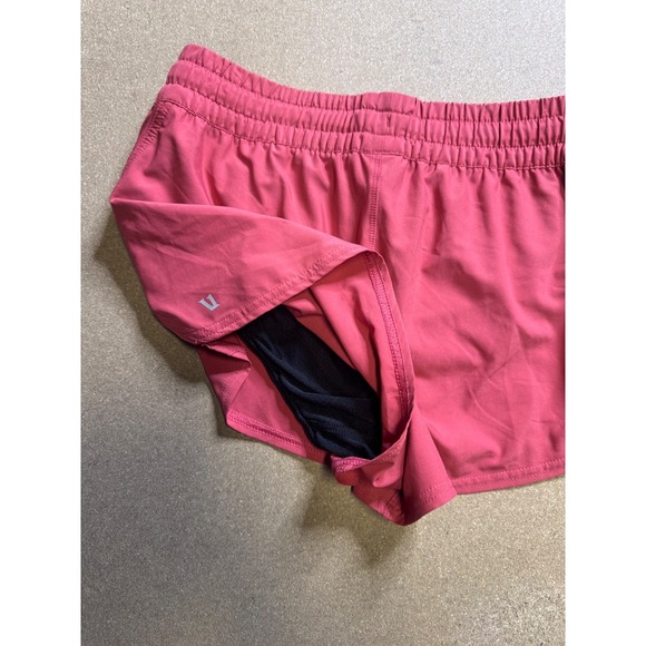 Vuori Women's Running Shorts Coral Pink Performance Zipper Pocket S $78 - Picture 4 of 7